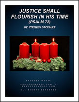 Justice Shall Flourish In His Time (Psalm 72) SAB choral sheet music cover